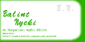 balint nyeki business card